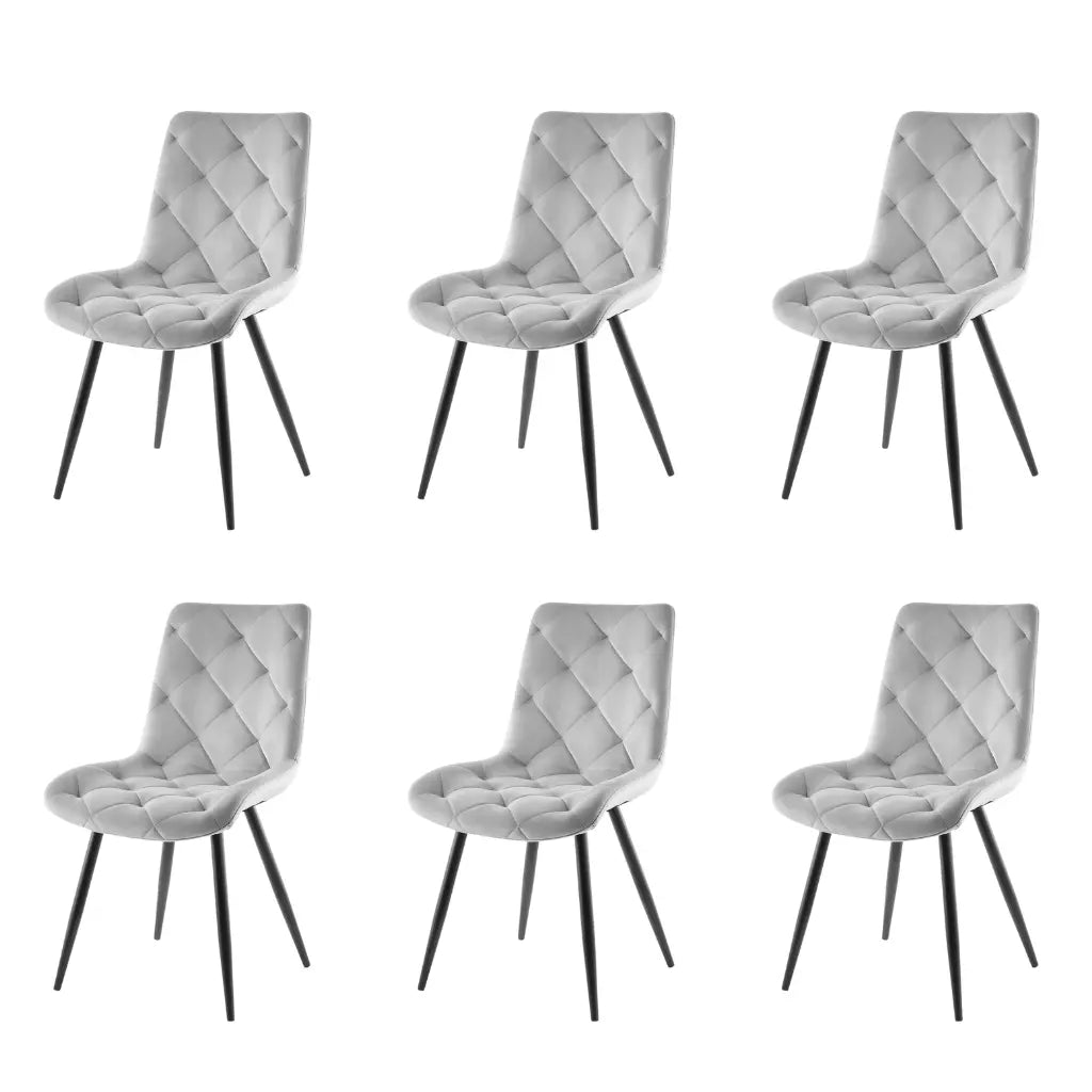 Set od 6 stolica - Stolica Droma Svetlo Siva