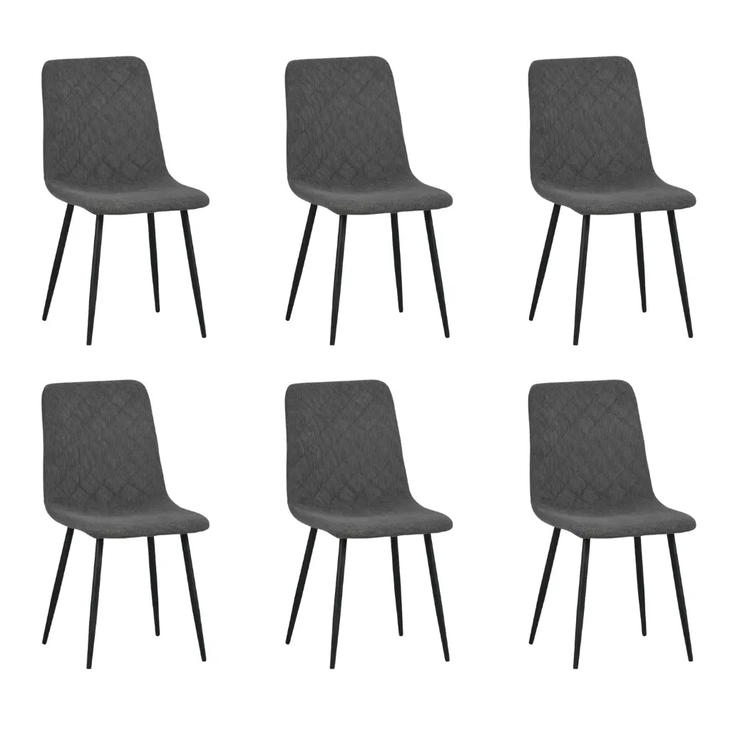 Set od 6 stolica - Stolica Porto Tamno Siva