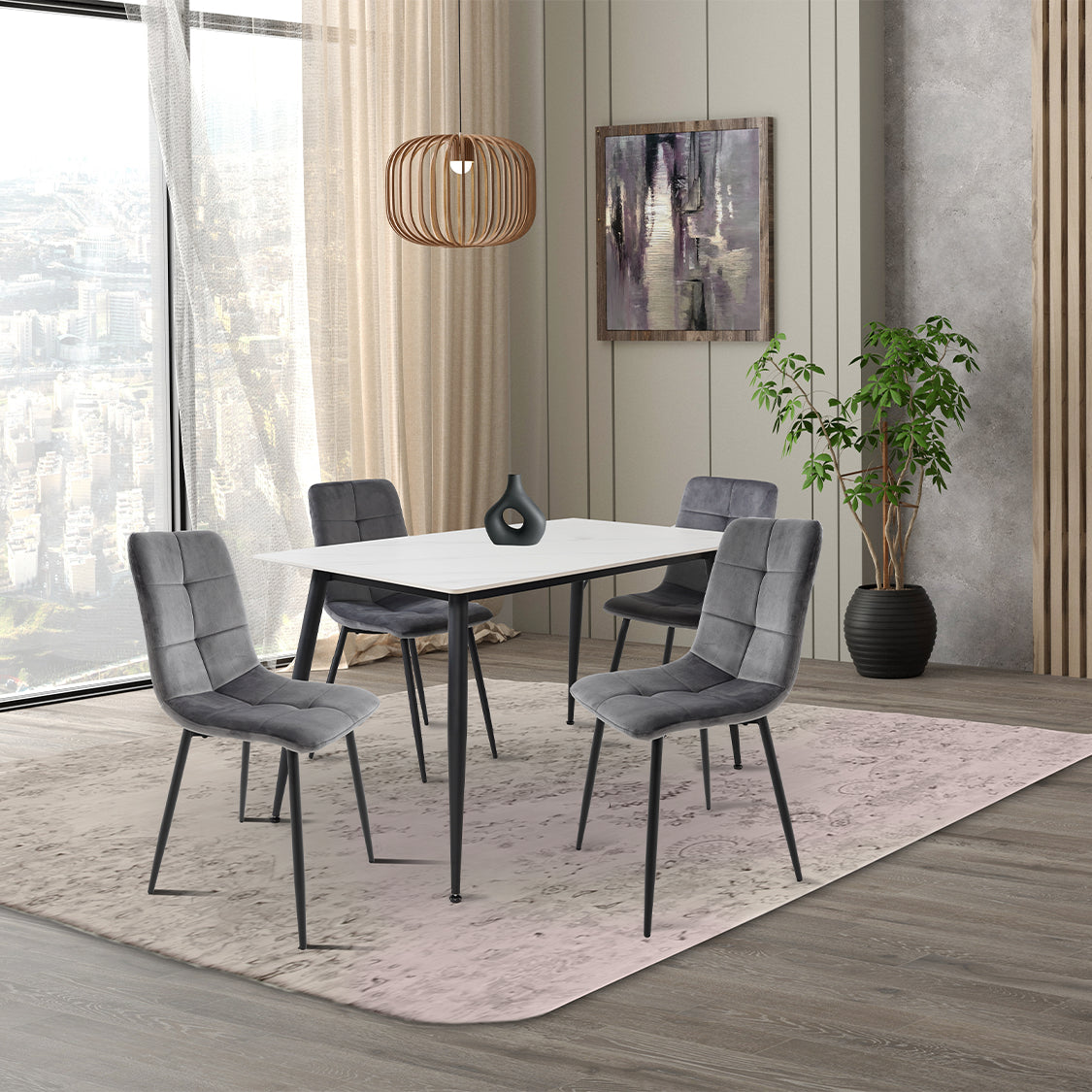 Trpezarijska stolica - Stella Tamno siva