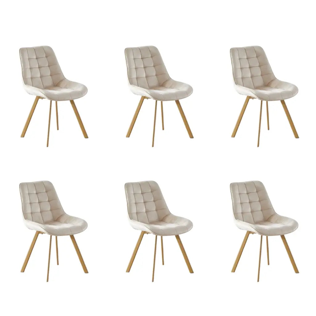 Set od 6 stolica - Stolica Duve Svetlo Bež