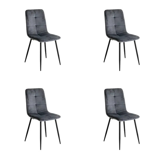 Set od 4 stolice - Stella Tamno Siva