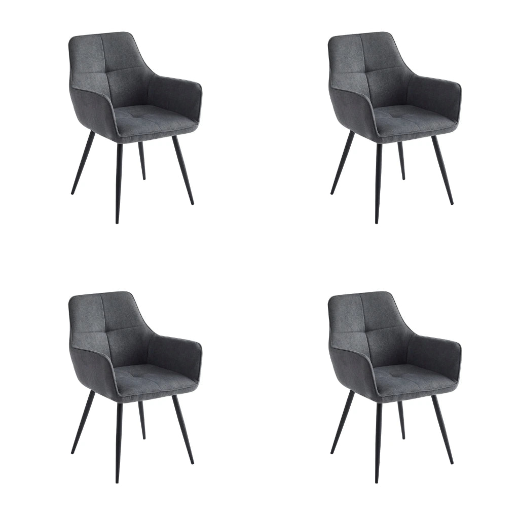 Set od 4 stolice - Stolica Tore Tamno Siva