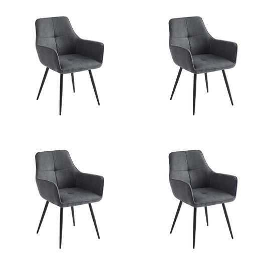 Set od 4 stolice - Stolica Tore Tamno Siva