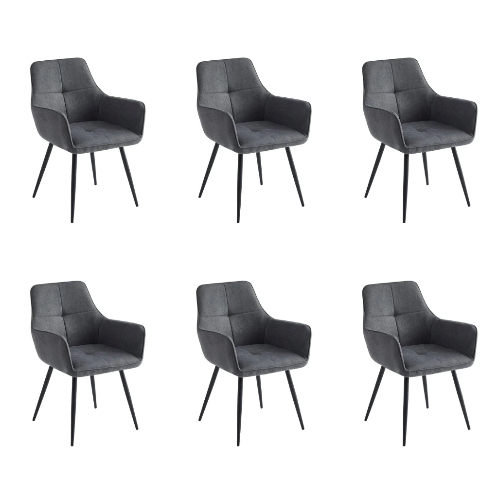 Set od 6 stolica - Stolica Tore Tamno Siva